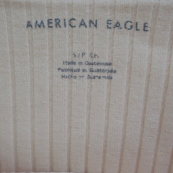 American Eagle Ribbed Square Neck Tank Top | S - Picture 2 of 4